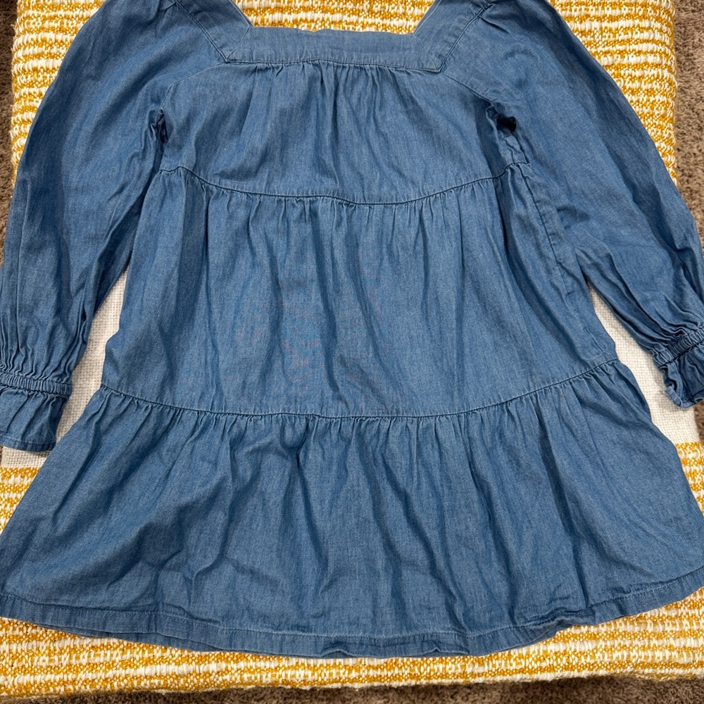 GAP Kids‎ Girls Bundle 2 Dresses Denim and Red Size Small